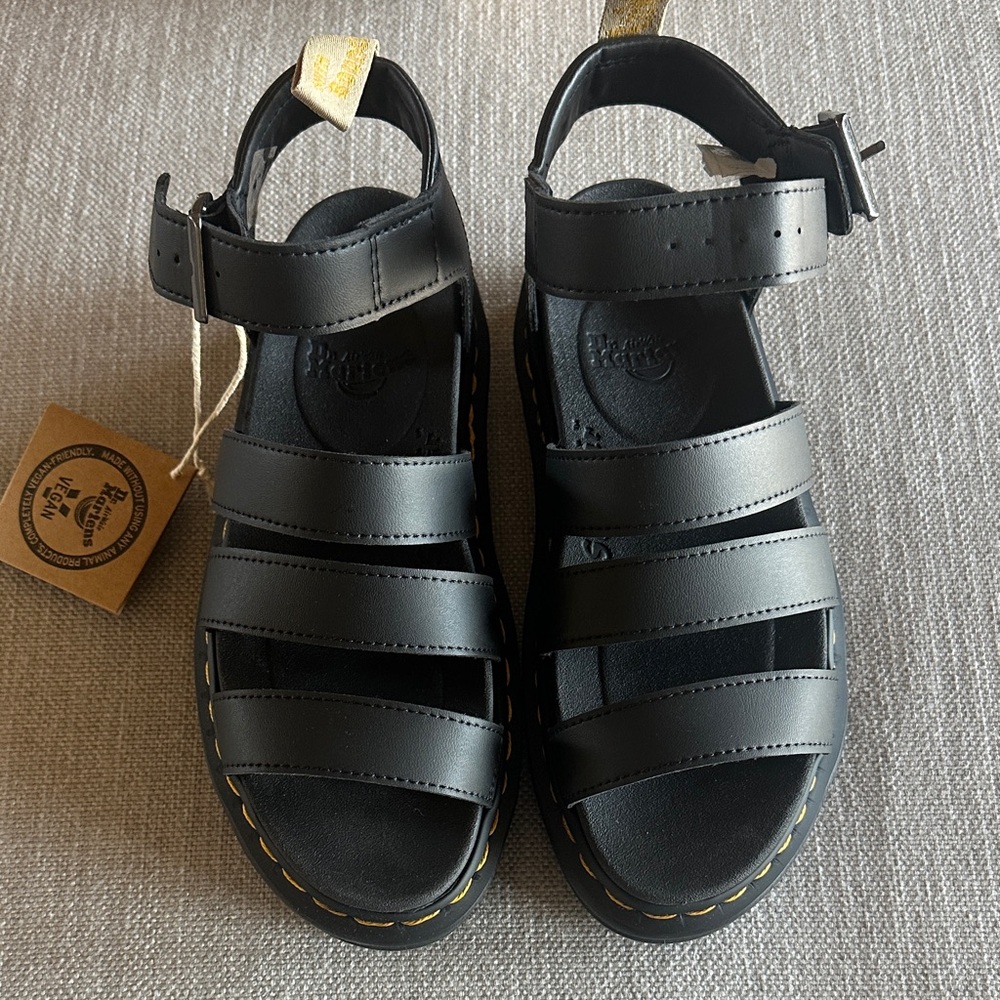 Dr. Martens Black Chunky Sandals